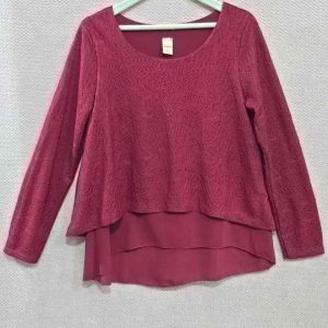 شومیز یقه گرد لایه دار